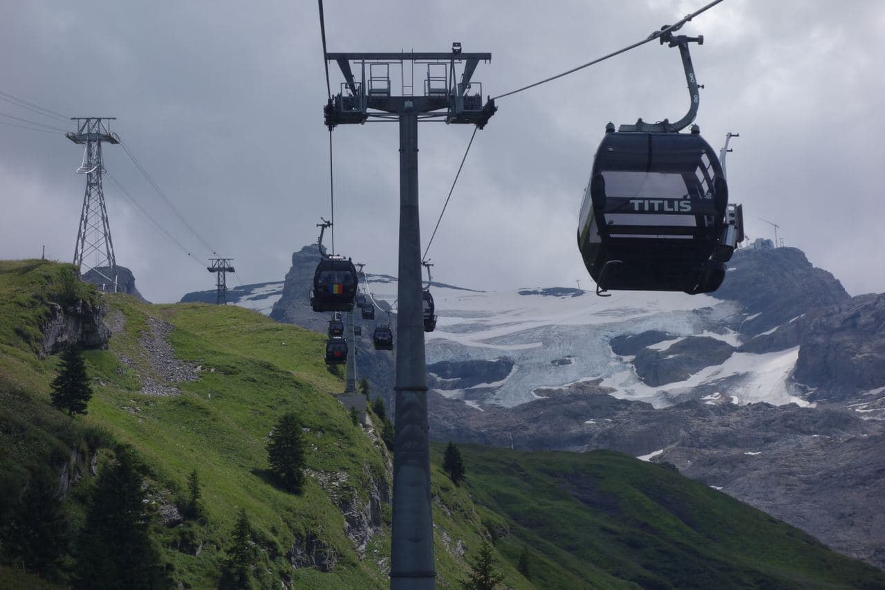 Mount Titlis snow peaks