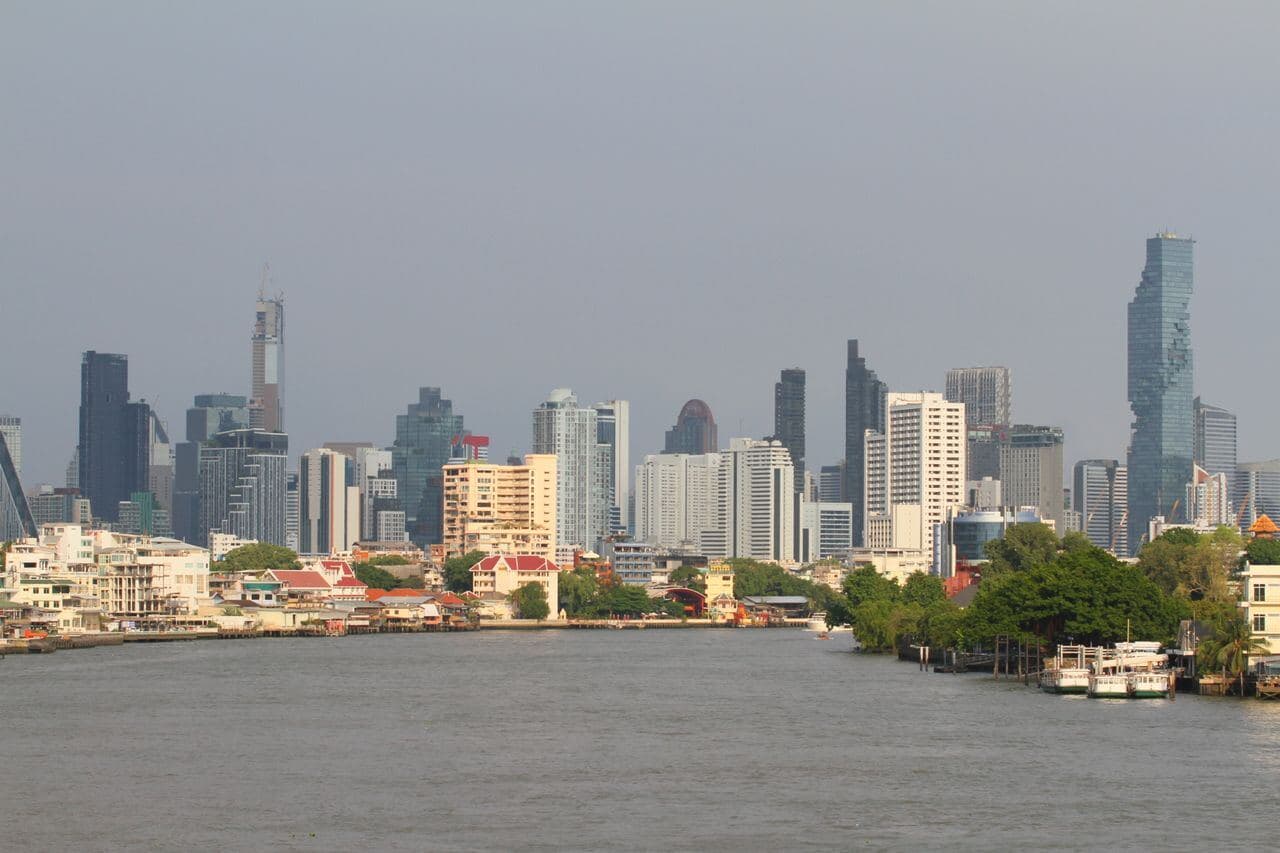 Bangkok river skyline