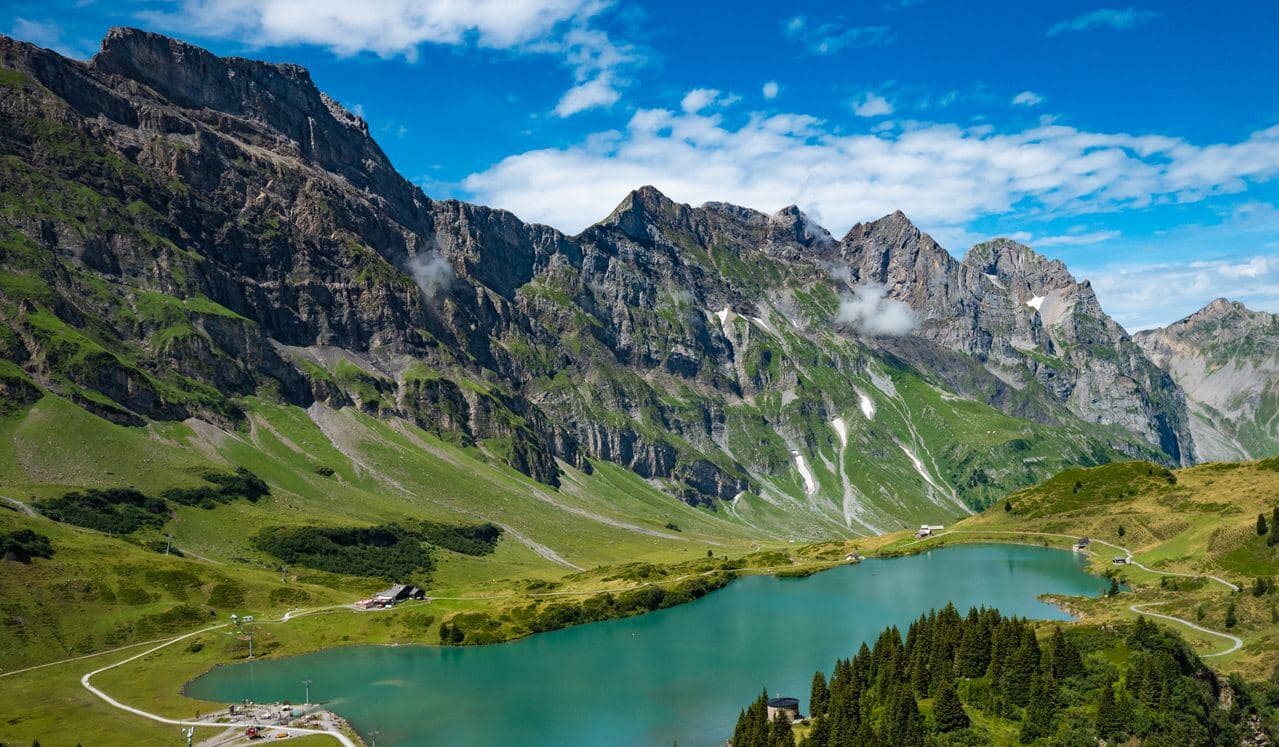 Swiss glacier panorama