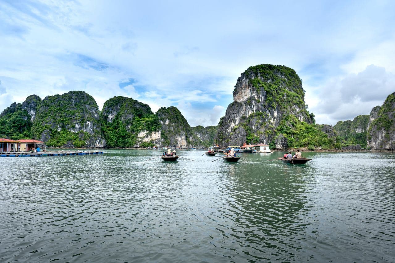 Boats in Halong Bay